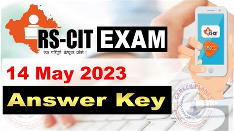 Rscit Answer Key 14 May 2023 Rkcl Rscit Exam Youtube