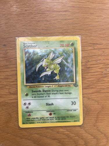 Pokémon TCG Scyther Jungle 10 64 Holo Unlimited Holo Rare eBay