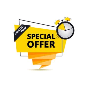 Yellow Special Offer Limited Time Professional Vector Design Special