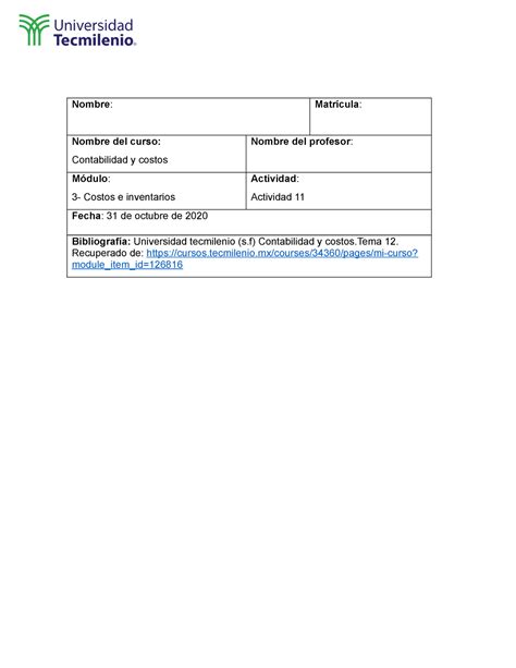 Act Conta Nombre Matr Cula Nombre Del Curso Contabilidad Y