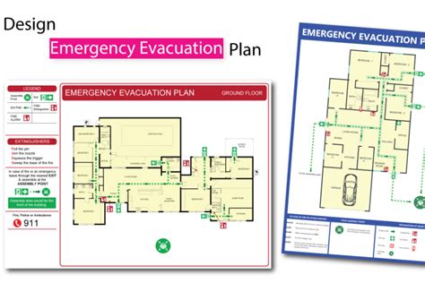 I Will Design Fire Emergency Evacuation Map For Your Floor Plan For 20