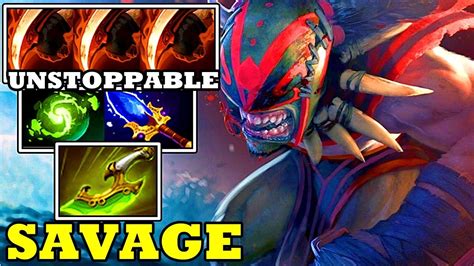 Unstoppable Savage Bloodseeker Insane Full Team Fight Gameplay