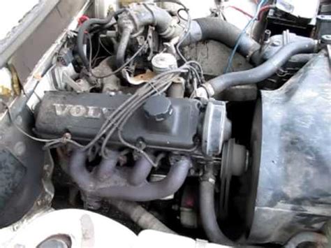 Volvo 240 Under The Hood B200K Engine Sound Running Idle YouTube