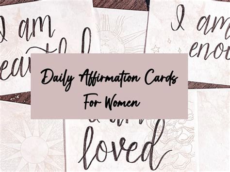 Types Of Daily Affirmation Cards For Women Acelion