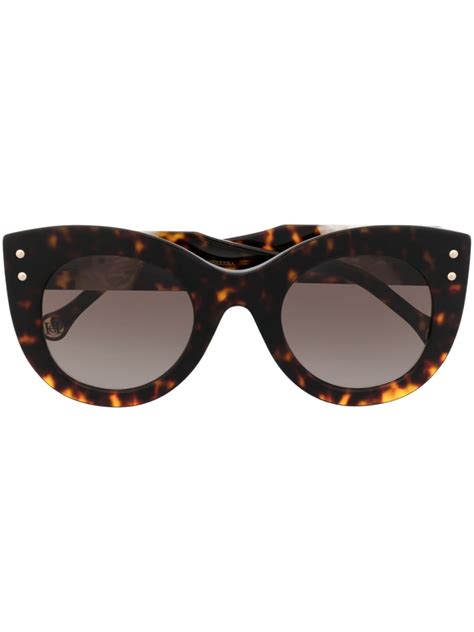 Carolina Herrera Lentes De Sol Con Armaz N Cat Eye Marr N Farfetch Mx