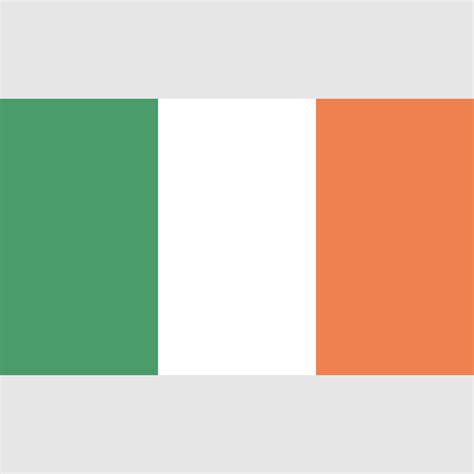 Una Bandera Verde Y Blanca Con La Palabra Irlanda Vector Premium