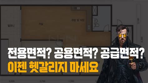 전용면적 공급면적 공용면적 실평수 계약면적 부동산면적용어 완벽정리 Youtube