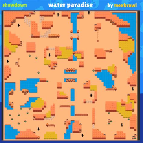 Map Idea Showdown Map Water Paradise Rbrawlstars