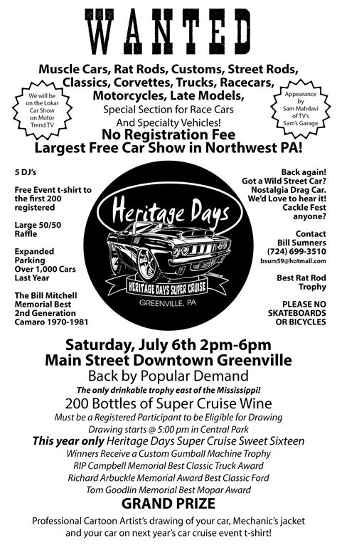 Heritage Days Super Cruise — Greenville Area Chamber of Commerce
