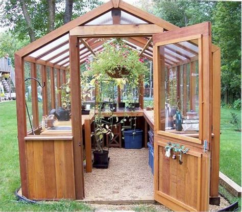 Wooden Backyard Greenhouse 240 Decoor Backyard Greenhouse Wooden