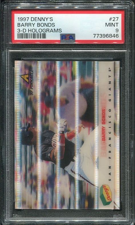 1997 Denny S 27 Barry Bonds 3 D Holograms PSA 9 77396846 All Star