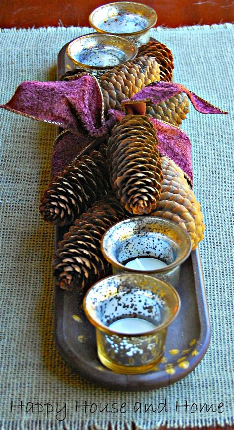 Centerpiece Pine Cone Table Decorations