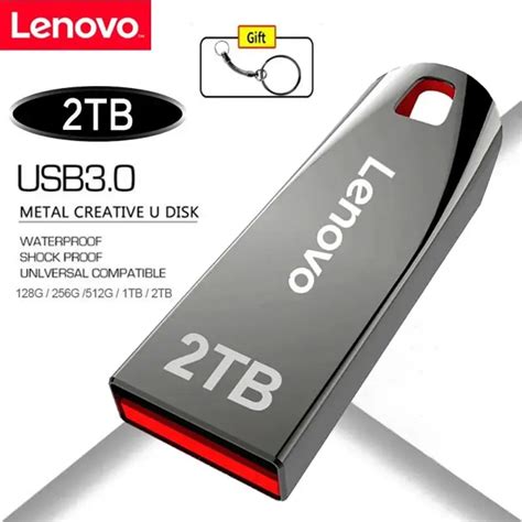 Lenovo L Piz De Memoria USB 3 0 De 2TB Unidad Flash De Metal De Alta