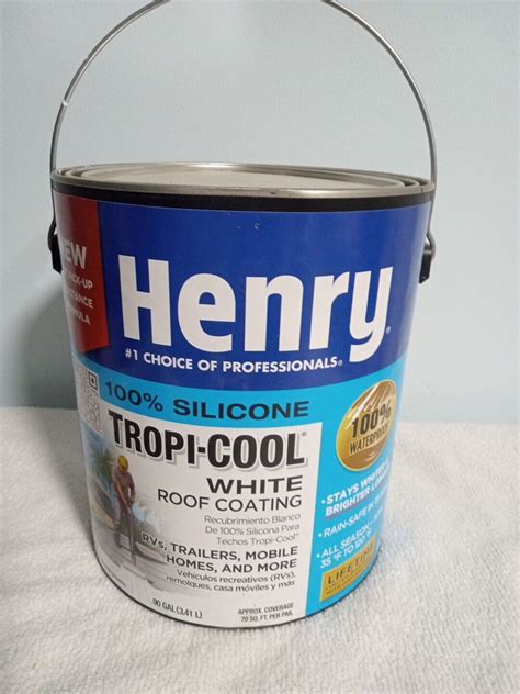 New Henry Tropi Cool Gal Silicone White Roof Coating