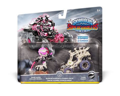 Skylanders SuperChargers Dual Pack 4 Bone Bash Roller Brawl And Tomb