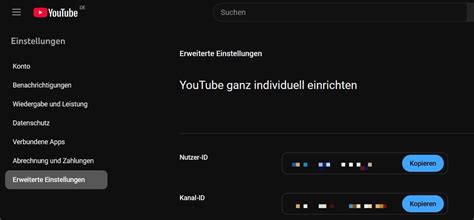 how to change youtube user id