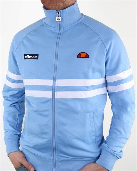 Ellesse Rimini Track Top In Sky Blue And White 80s Casual Classics