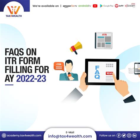 Itr Filing Faqs On Itr Form Filling For Ay Academy Tax Wealth