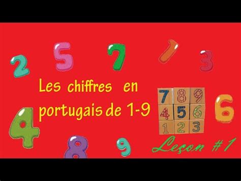 Les Chiffres En Portugais De Youtube