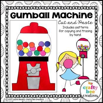 Gumball Machine Craft by Crafty Bee Creations | Teachers Pay Teachers