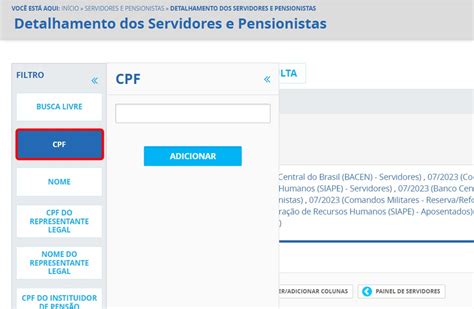 Portal Da Transpar Ncia Como Ver O Sal Rio De Servidores P Blicos