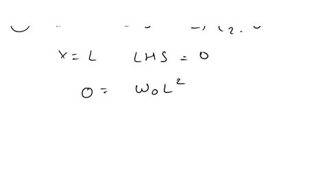 Solved A Beam Of Length L Is Simply Supported At Both Ends Find The Deflection Of The Bean