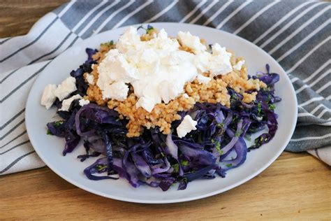 Rotkohlsalat Mit Feta Rezept