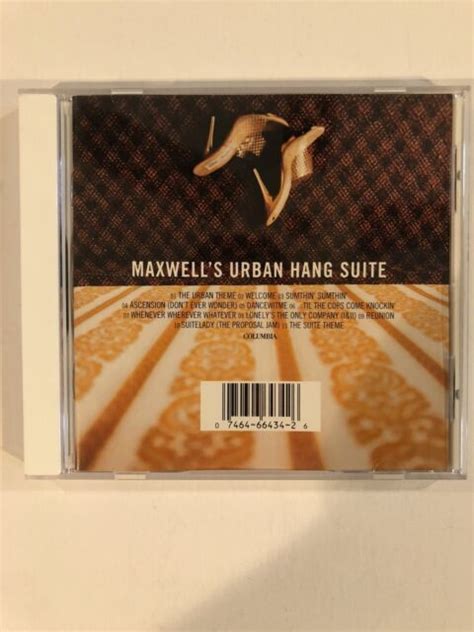 Maxwell Maxwells Urban Hang Suite Cd Ebay