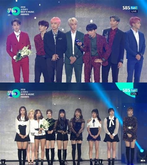 2018소리바다어워즈 방탄소년단 소리바다 대상·트와이스 음원대상 영광 종합｜스포츠동아