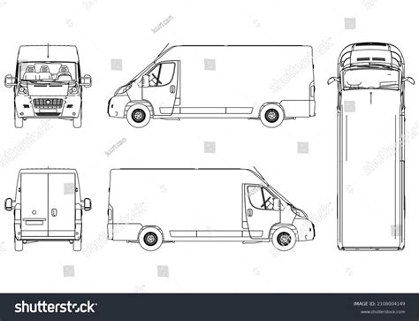 9 348 White Delivery Van Template Images Stock Photos Vectors