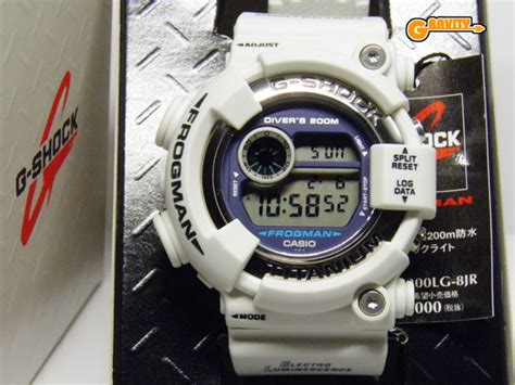 G Shock Gravity Dw Lg Jr Men In White Gray Frogman