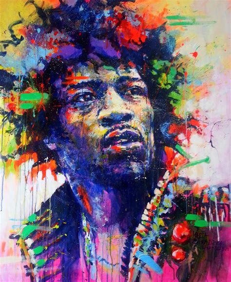 Jimi Hendrix Acrylic Painting