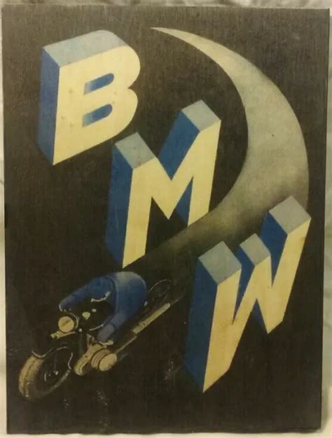 Cartello Tabella In Legno Bmw Moto Biker Cm X Artigianale Eur