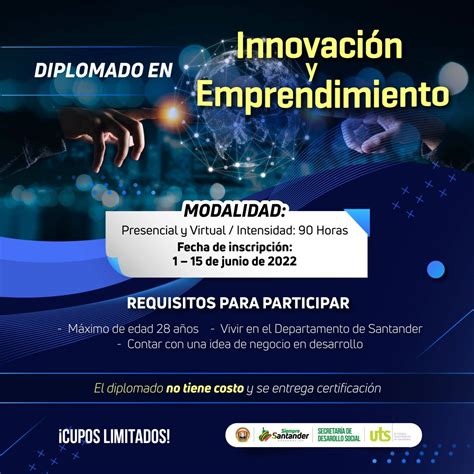 1 al 15 de junio inscripciones Diplomado en Innovación y