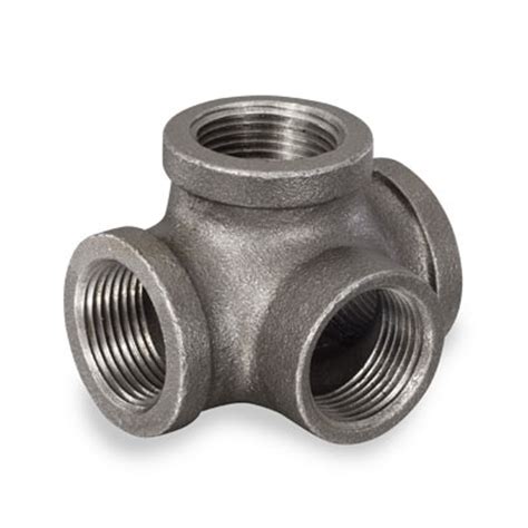 Black Pipe Fittings 1 12 Side Outlet Tee Npt 150 Ulfm