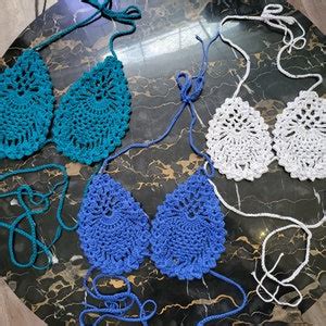Crochet Bikini Pattern Crochet Lingerie Pattern Crochet Pineapple Stitch Bikini Pattern