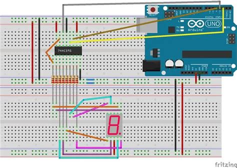 Contr Le De L Affichage Sept Segments L Aide D Arduino Et Du