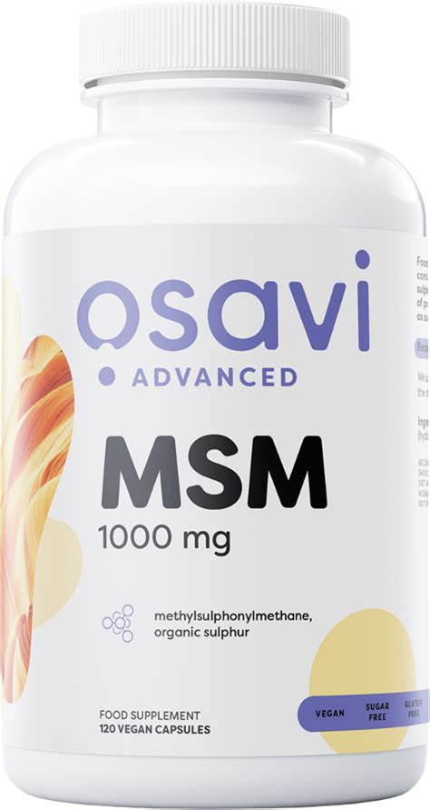 MSM 1000 mg х 120 капсули - Аптеки 36.6