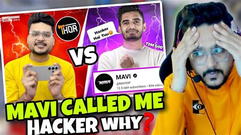 NOOB THOR VS MAVI 1V1 TDM REACT WITH THOR India S Best IGL VS NOOB