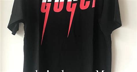 Gucci Lightning Logo Print T Shirt Black Flykickss Me Album On Imgur