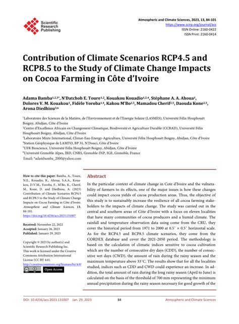 Pdf Atmospheric And Climate Sciences