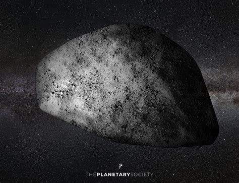 Asteroid Apophis (with logo) | The Planetary Society