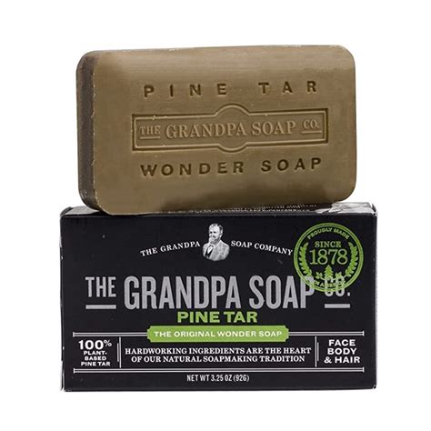 The Grandpa Soap Face Body And Hair Bar Soap Pine Tar Shopee Malaysia