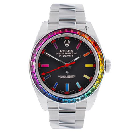 Rolex Rainbow Steel Mk Limited Edition Black Venom Custom Black