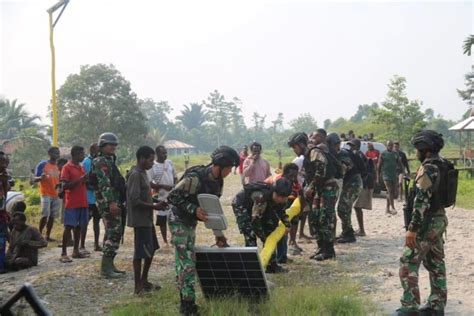 Pasukan Pandawa Kostrad Datang Terangi Kegelapan Di Pedalaman Nduga Papua