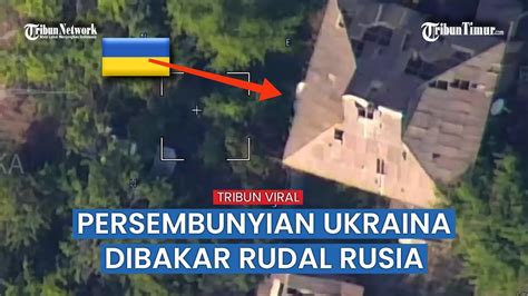 Serangan Proyektil Rusia Hancurkan Markas Tentara Ukraina YouTube