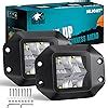 Amazon Racbox Inch Flush Mount Led Pods Pcs W High Low Beam