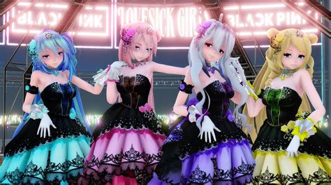 MMDBLACKPINK Lovesick GirlsMiku Luka Haku Rin 26 Models 12