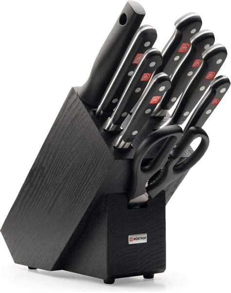 Wusthof Classic 9 Piece Knife Block Set Black Uk Home