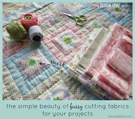 Jenny Of ELEFANTZ Fussy Cutting Colours Hand Quilting